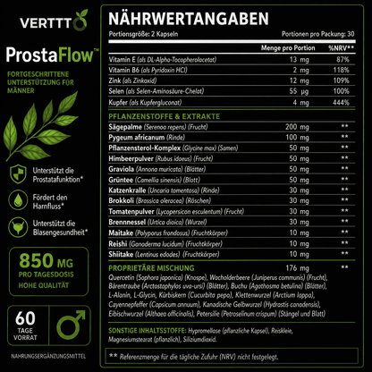 Vertto ProstaFlow™ – Prostata-Komplex für Männer