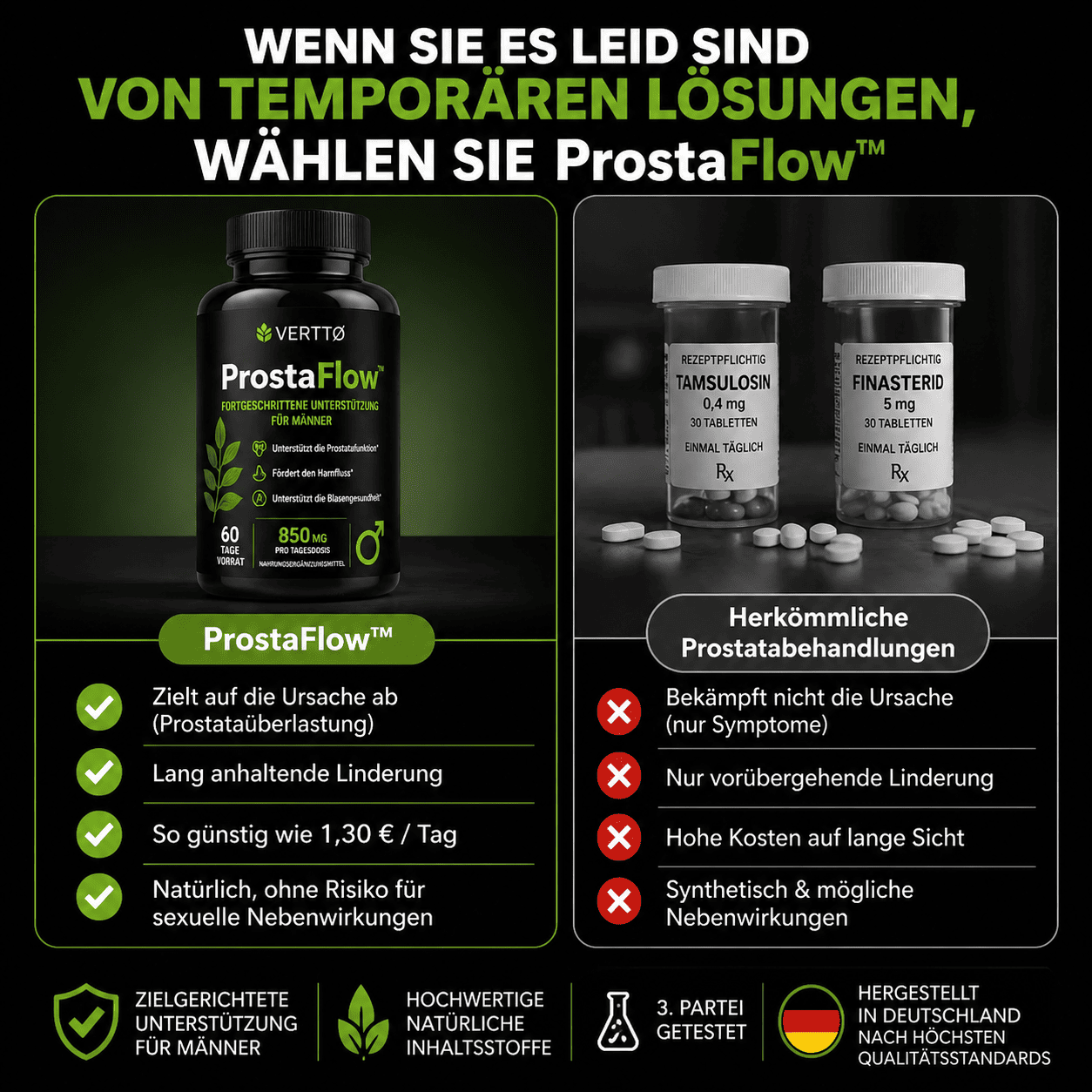 Vertto ProstaFlow™ – Prostata-Komplex für Männer