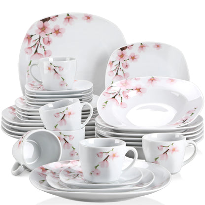30/24/20 Pcs Porcelain Dinnerware Set