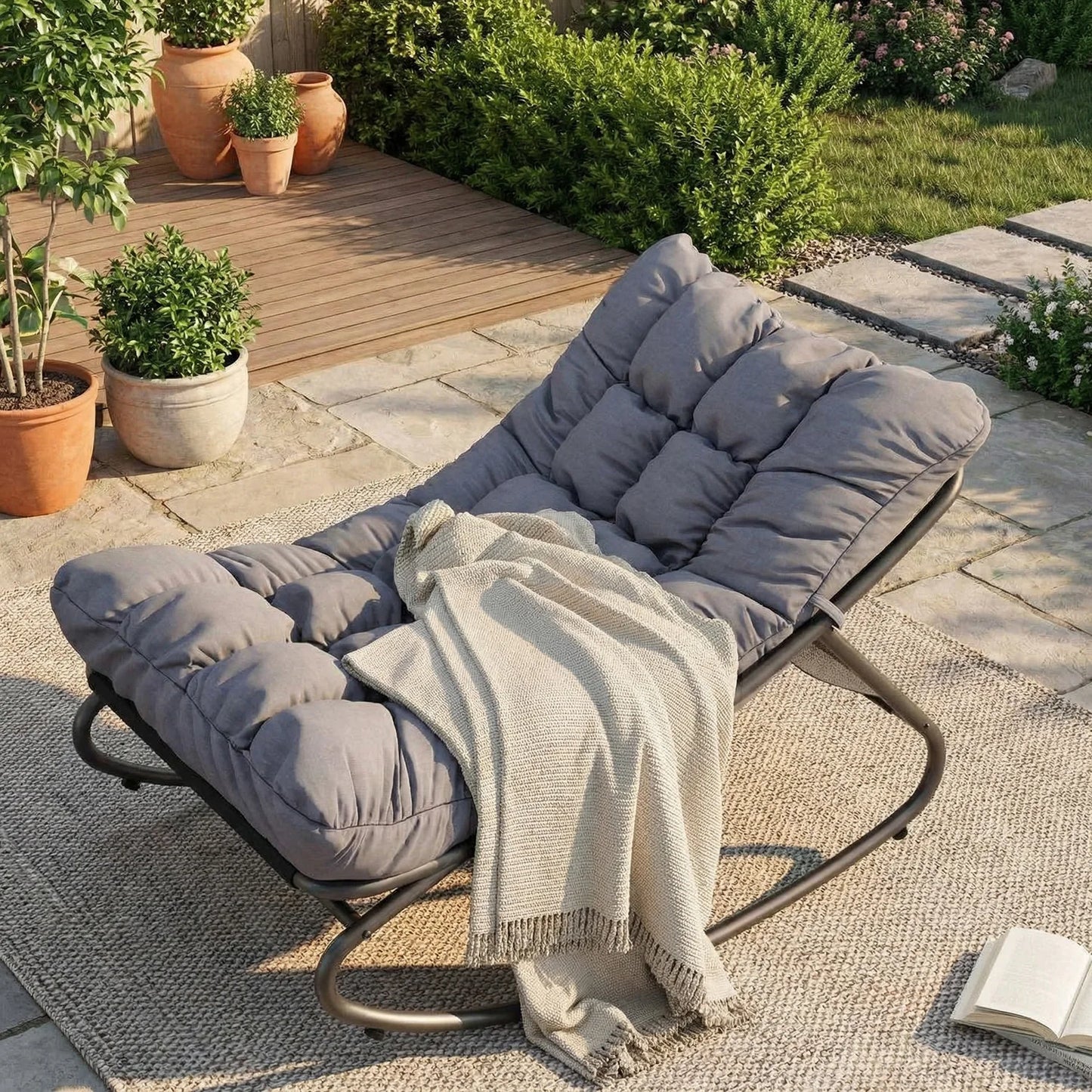 Oversized Outdoor Patio Rocking Chair