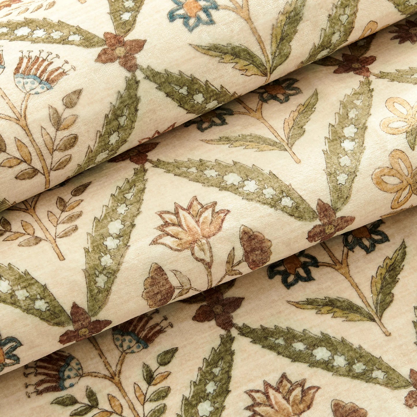 Washable Area Rug Vintage Botanical Kitchen Mat