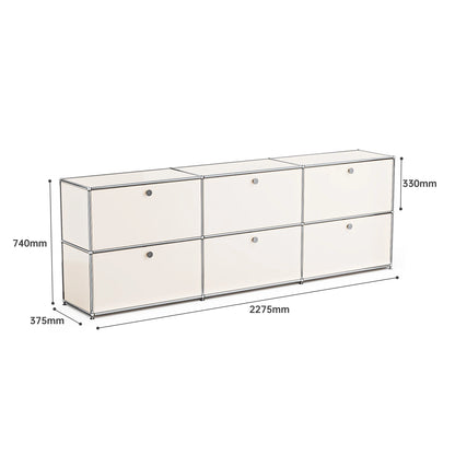 Storage Cabinet Sideboard Storage Shelf Furniture Stainless Steel