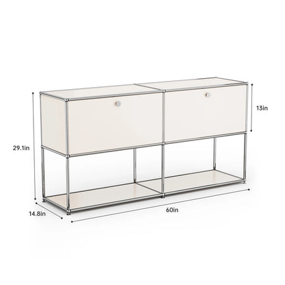 Storage Cabinet Sideboard Storage Shelf Furniture Stainless Steel