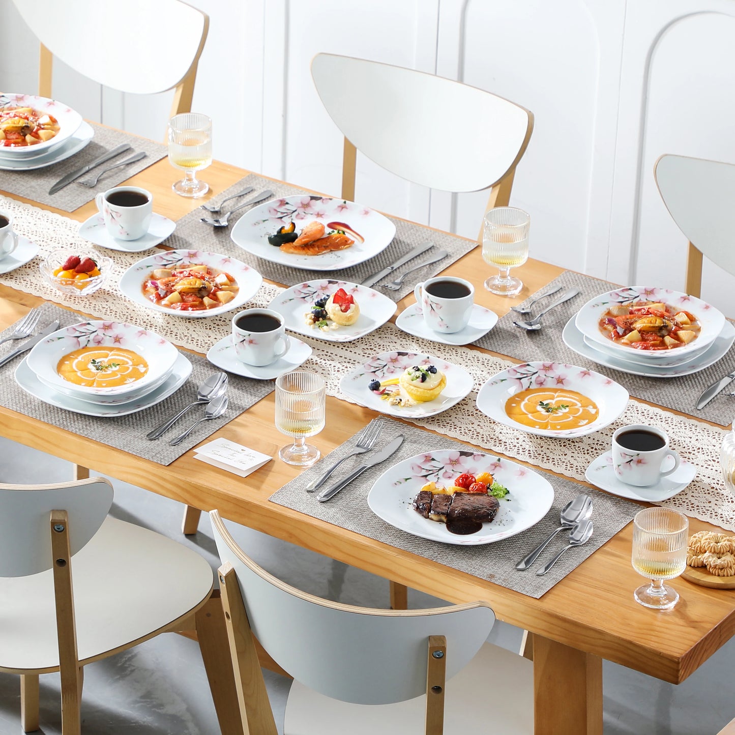 30/24/20 Pcs Porcelain Dinnerware Set
