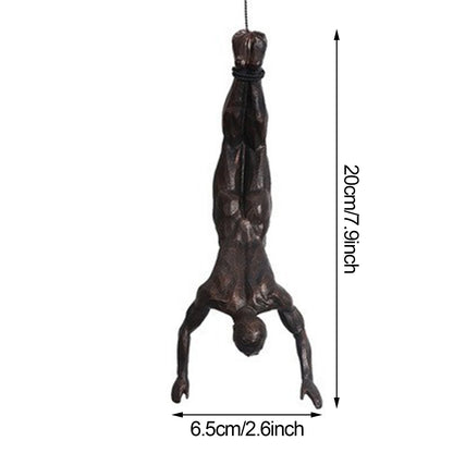 Creative Rock Climbing Man Figures 3D