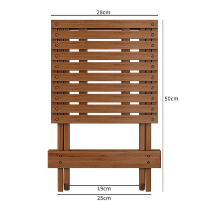 Folding Portable Bamboo Stool