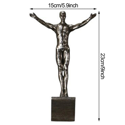 Creative Rock Climbing Man Figures 3D