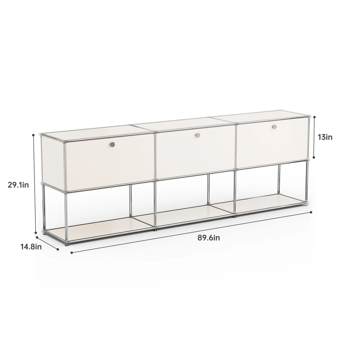 Storage Cabinet Sideboard Storage Shelf Furniture Stainless Steel