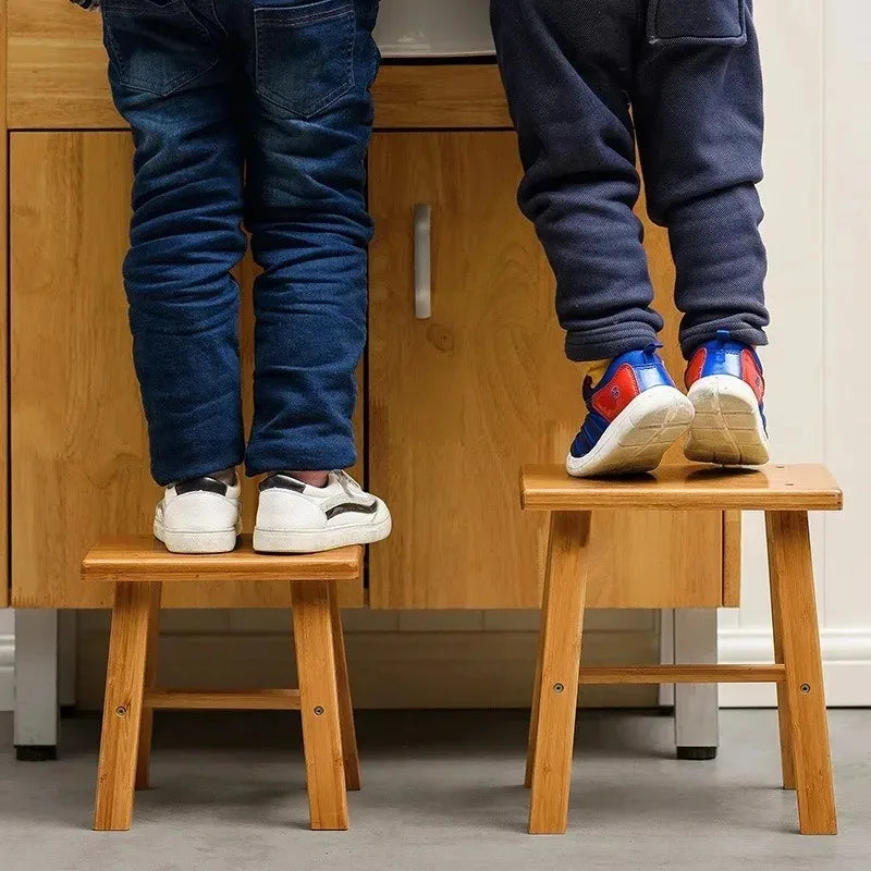 Thickened Nanzhu Mazar Stool Wooden Bench