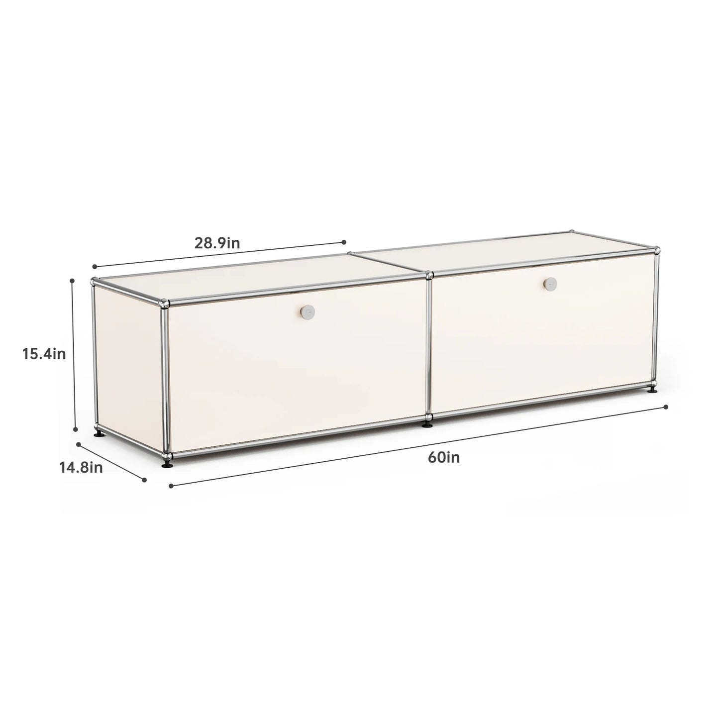 Storage Cabinet Sideboard Storage Shelf Furniture Stainless Steel