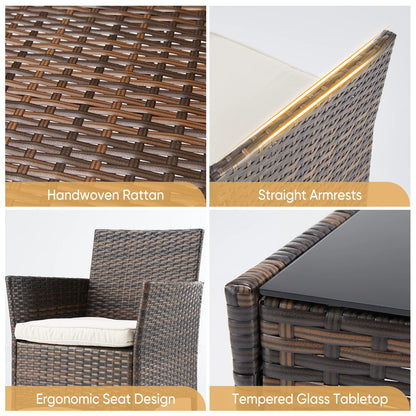 3 Pieces Outdoor Patio Furniture Set