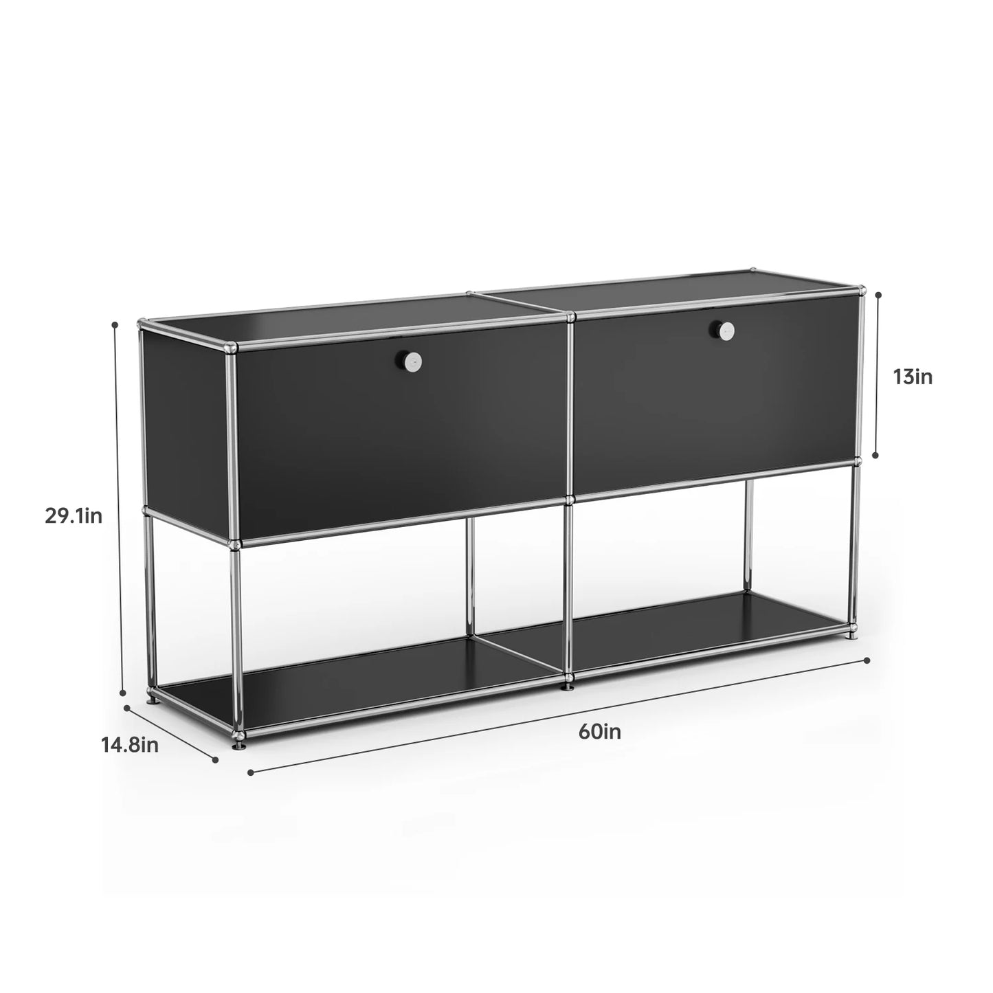 Storage Cabinet Sideboard Storage Shelf Furniture Stainless Steel