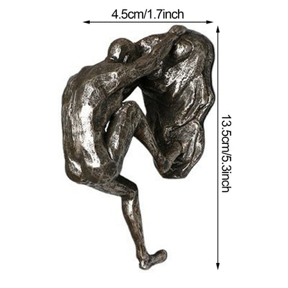 Creative Rock Climbing Man Figures 3D