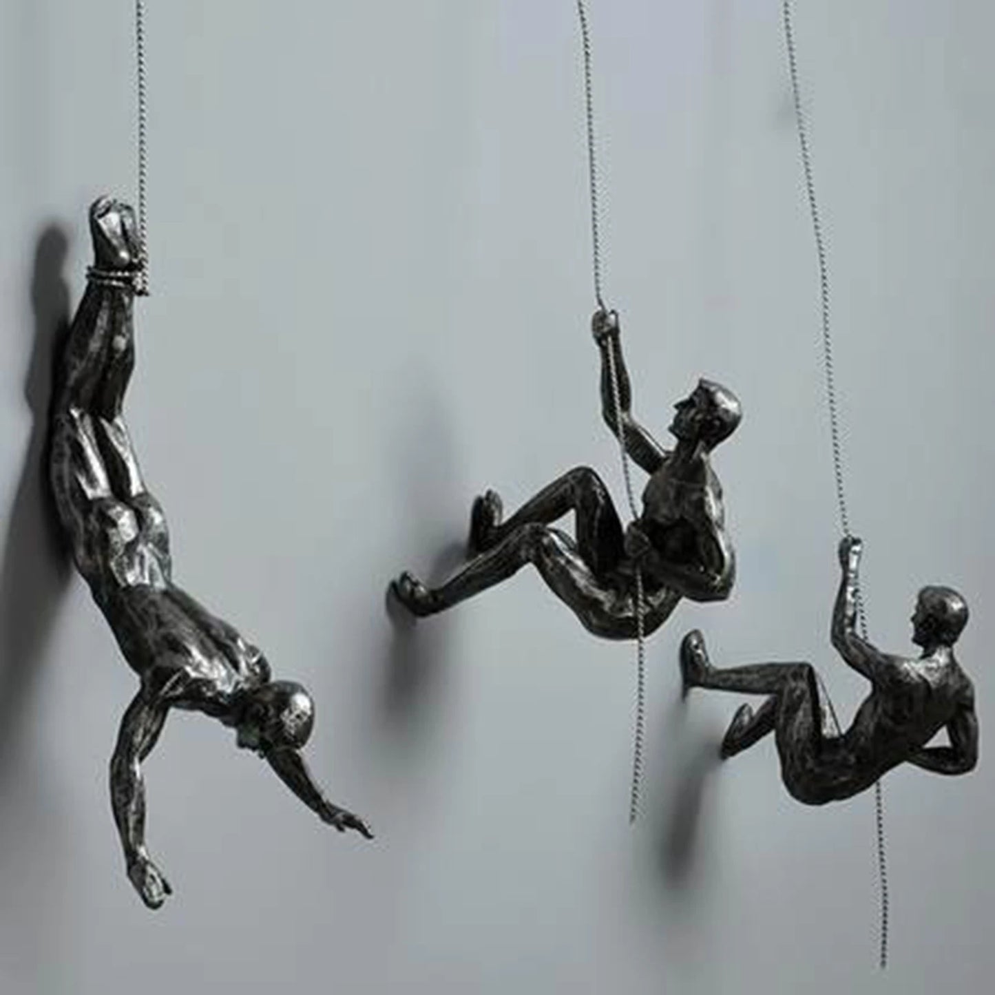 Creative Rock Climbing Man Figures 3D