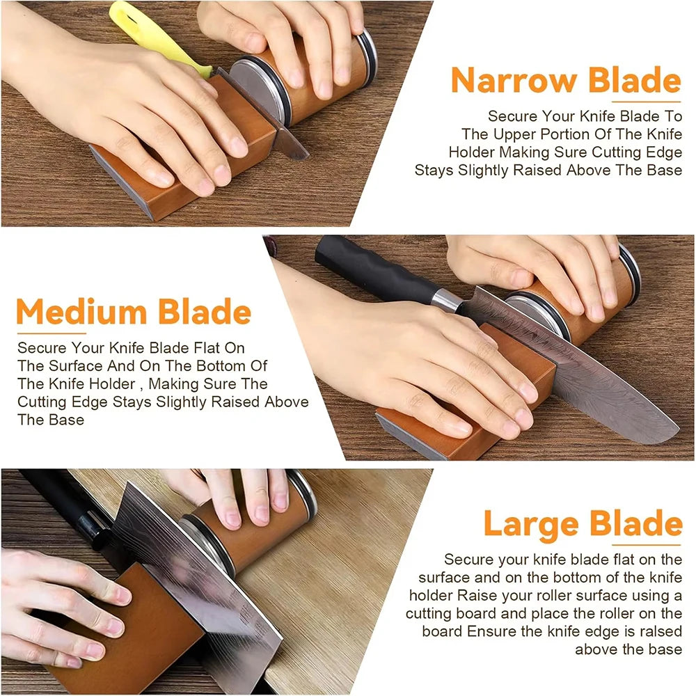 Rolling Knife Sharpener Double Sided