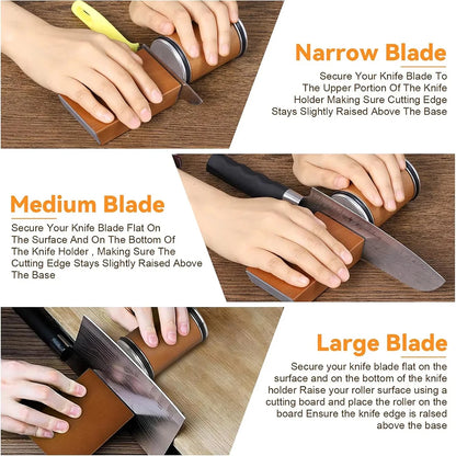 Rolling Knife Sharpener Double Sided