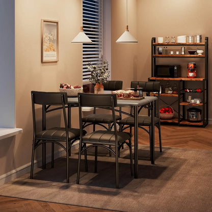 5 Piece Dining Table Set for 4