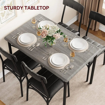 5 Piece Dining Table Set for 4