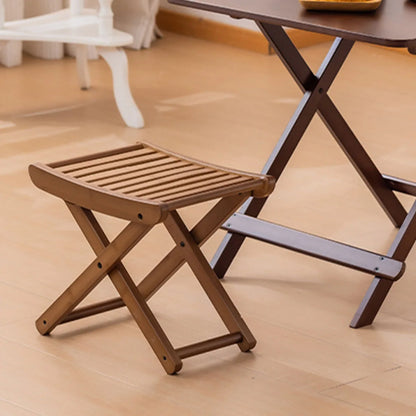 Portable Folding Bamboo Shower Stool