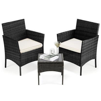 3 Pieces Outdoor Patio Furniture Set