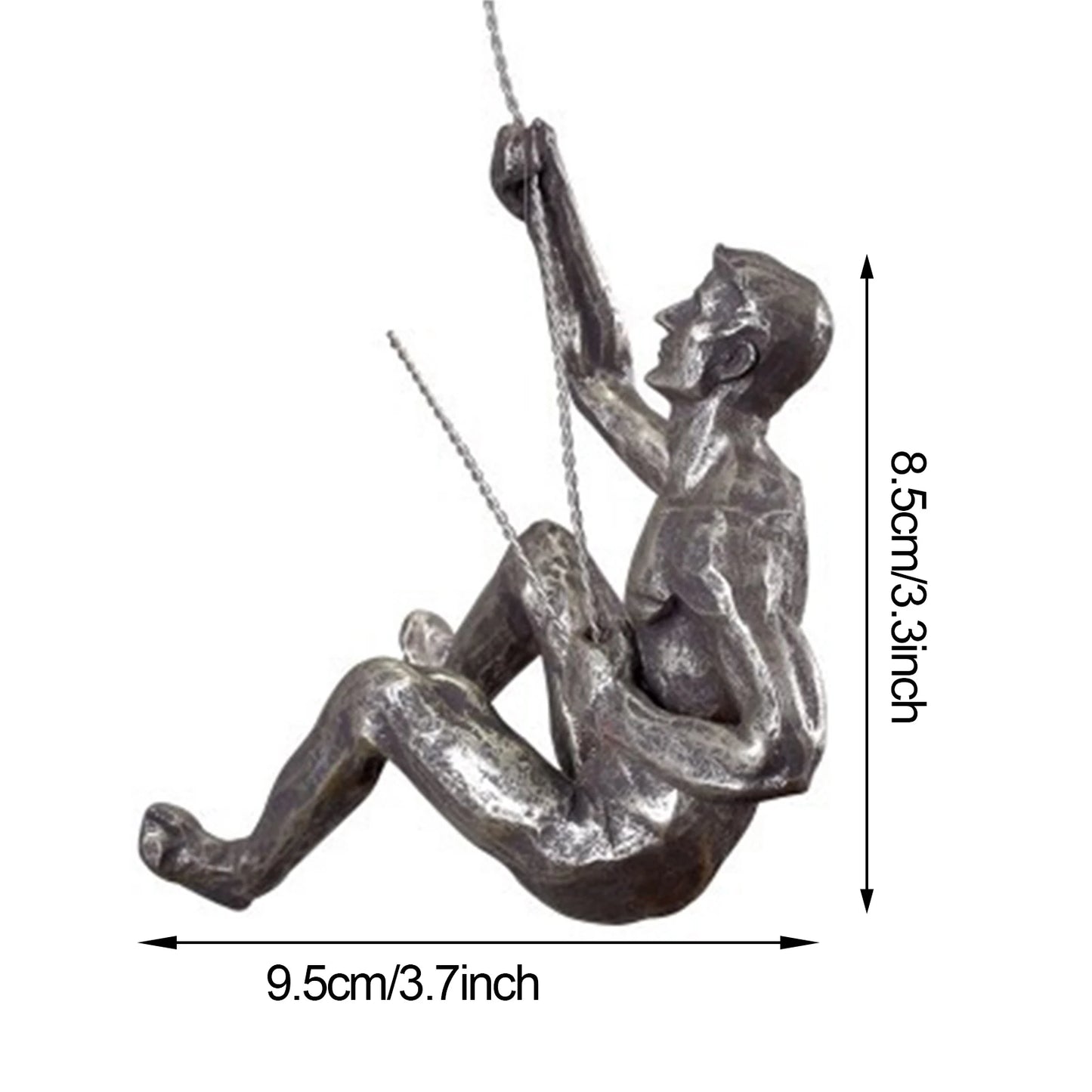 Creative Rock Climbing Man Figures 3D