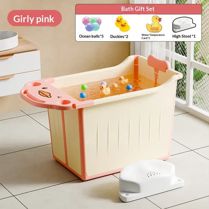 Foldable Collapsible Portable Baby Bath Tub