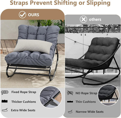 Oversized Outdoor Patio Rocking Chair