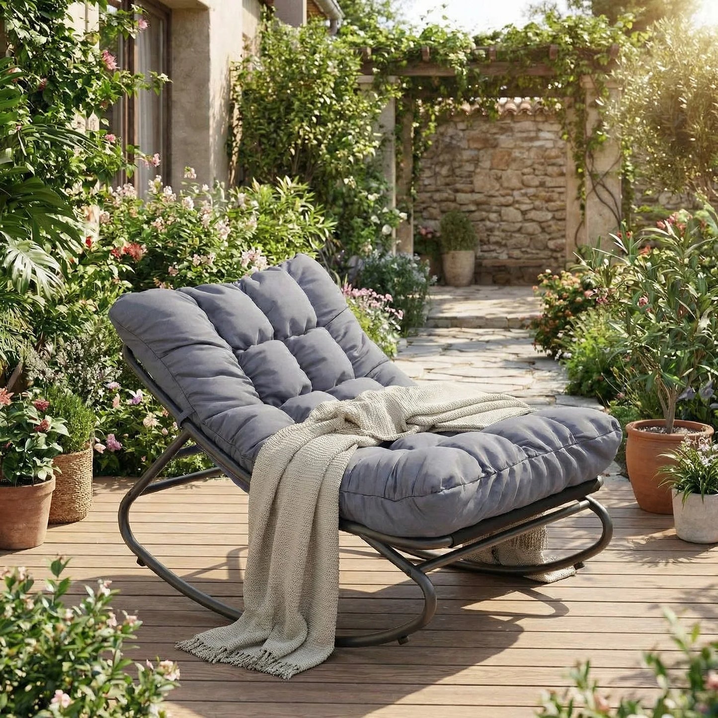 Oversized Outdoor Patio Rocking Chair
