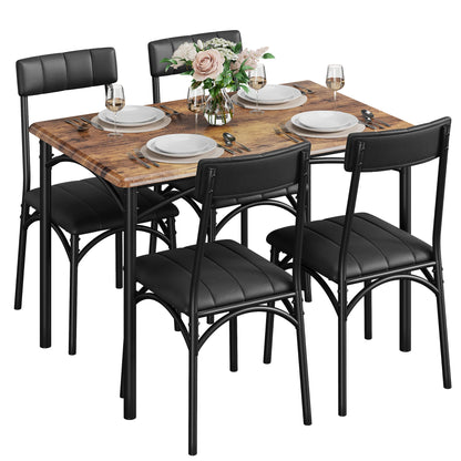 5 Piece Dining Table Set for 4