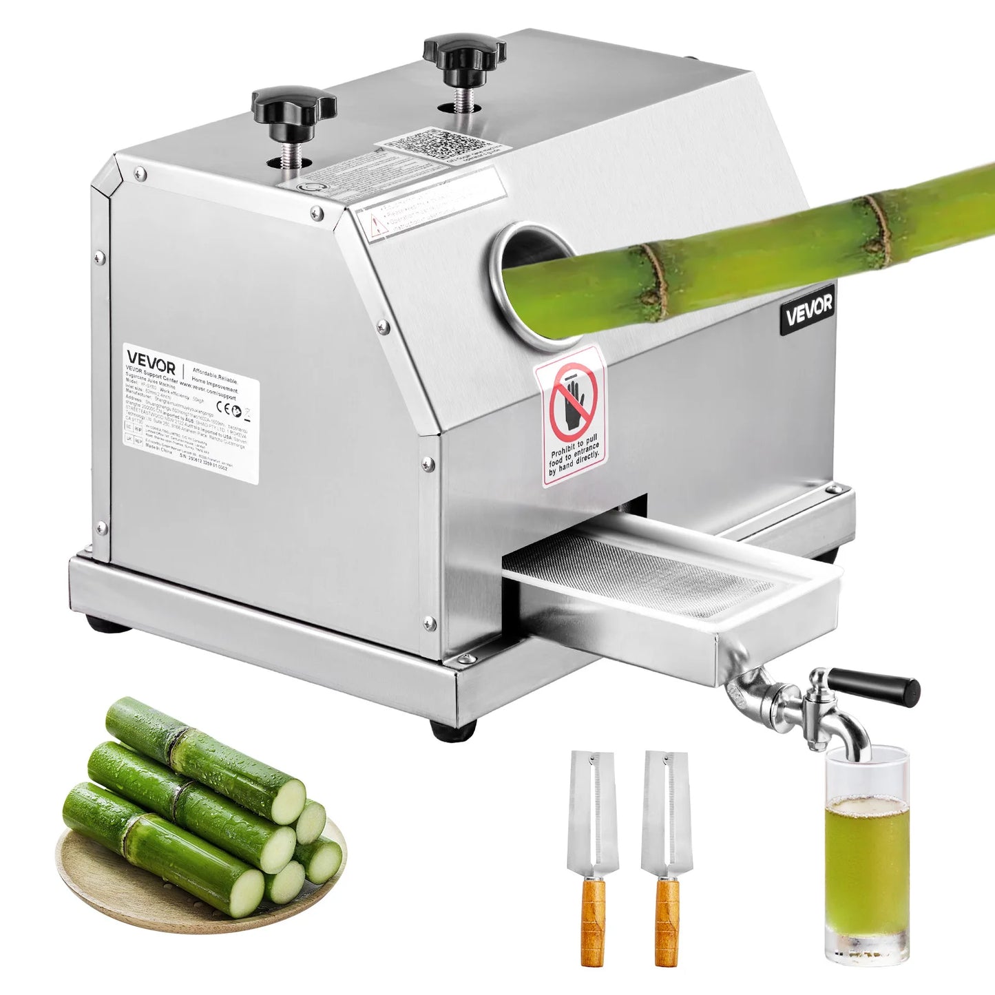 Commercial Sugar Cane Juicer 110LBS/H