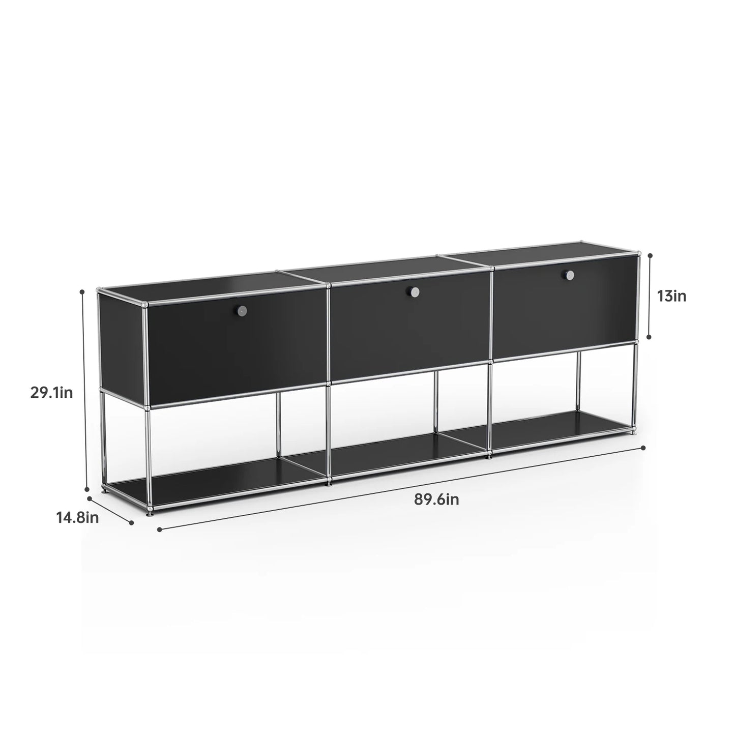 Storage Cabinet Sideboard Storage Shelf Furniture Stainless Steel