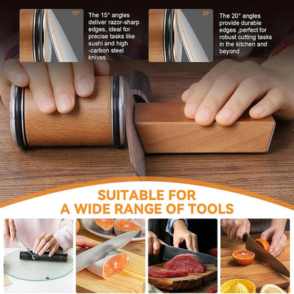 Rolling Knife Sharpener Double Sided