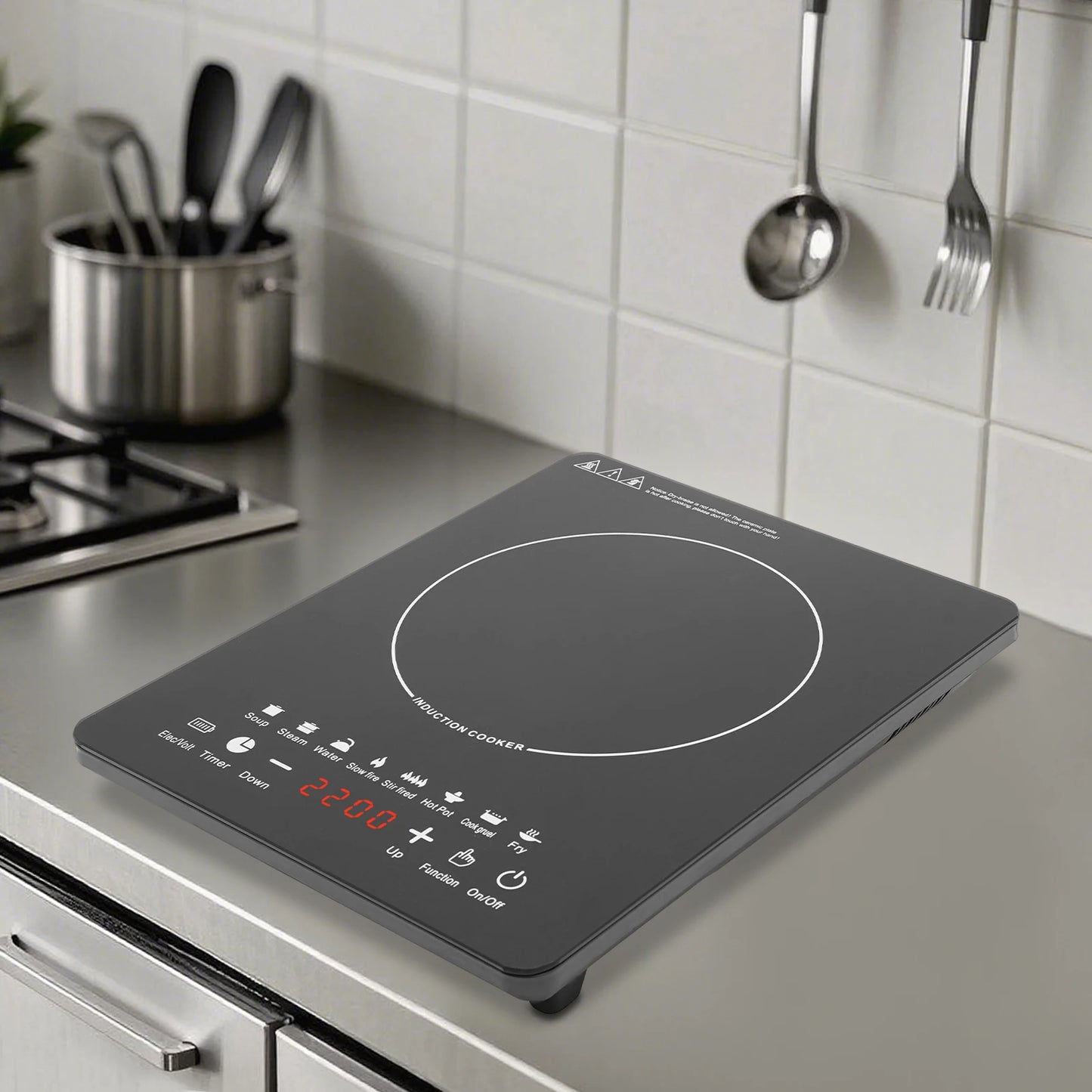 750W Electric Induction Cooker Glass