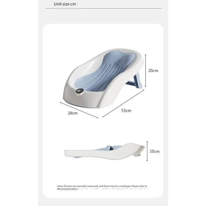 Digital Temperature Sensitive Baby Bath Rack Folding