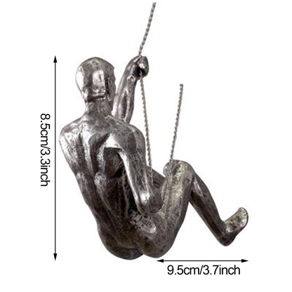 Creative Rock Climbing Man Figures 3D