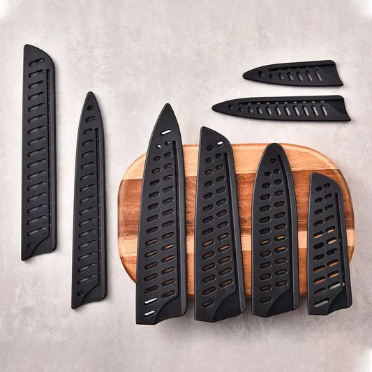 Küchenmesserscheide Schwarze Messerabdeckungen aus Kunststoff