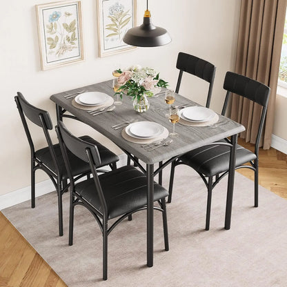 5 Piece Dining Table Set for 4