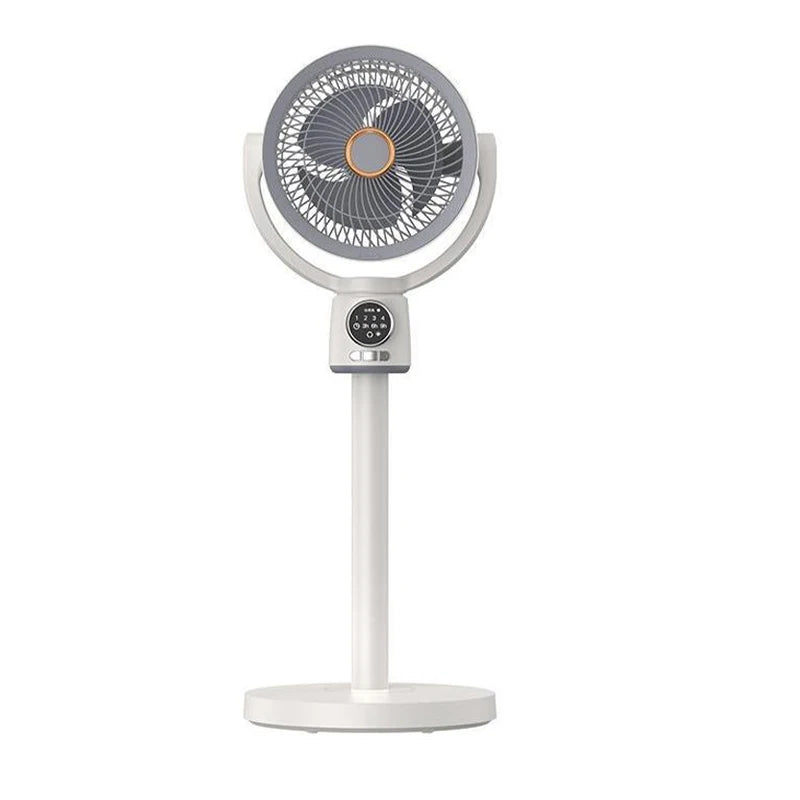 USB Rechargeable Floor Fan Silent Turbine Air Circulation