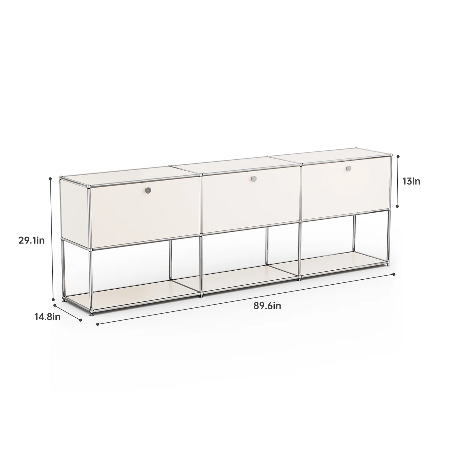 Storage Cabinet Sideboard Storage Shelf Furniture Stainless Steel