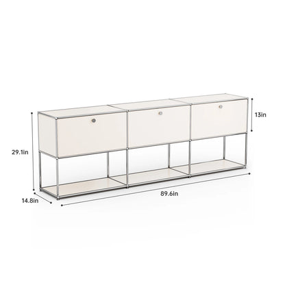 Storage Cabinet Sideboard Storage Shelf Furniture Stainless Steel