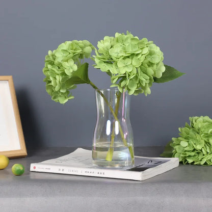 10Pcs 3D Feel Latex Film Hydrangea Real Touch Artificial Flowers