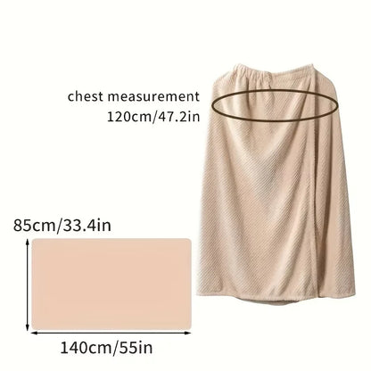 Microfiber Strapless Shower Skirt